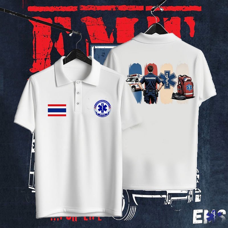ร้อน!! เสื้อโปโล EMS 1669 PL H-3 โปโล คุณภาพสูง ทนทาน นุ่มสบาย EMS 1669 PL H-3polo shirt， เพศฟรี S-3