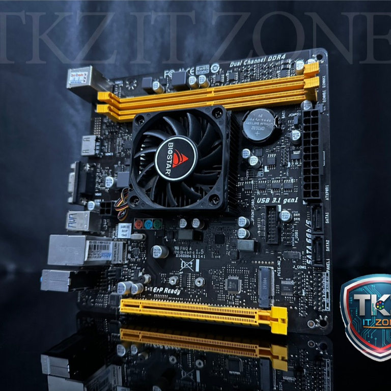 ชุดเมนบอร์ด(mainboard+cpu) Biostar A10N 8800E (socket 1150) 1 Month warranty