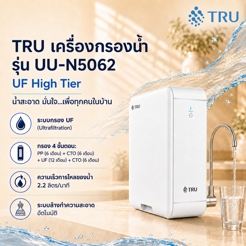 tru UU-N5062 เครื่องกรองน้ำดื่มระบบ UF