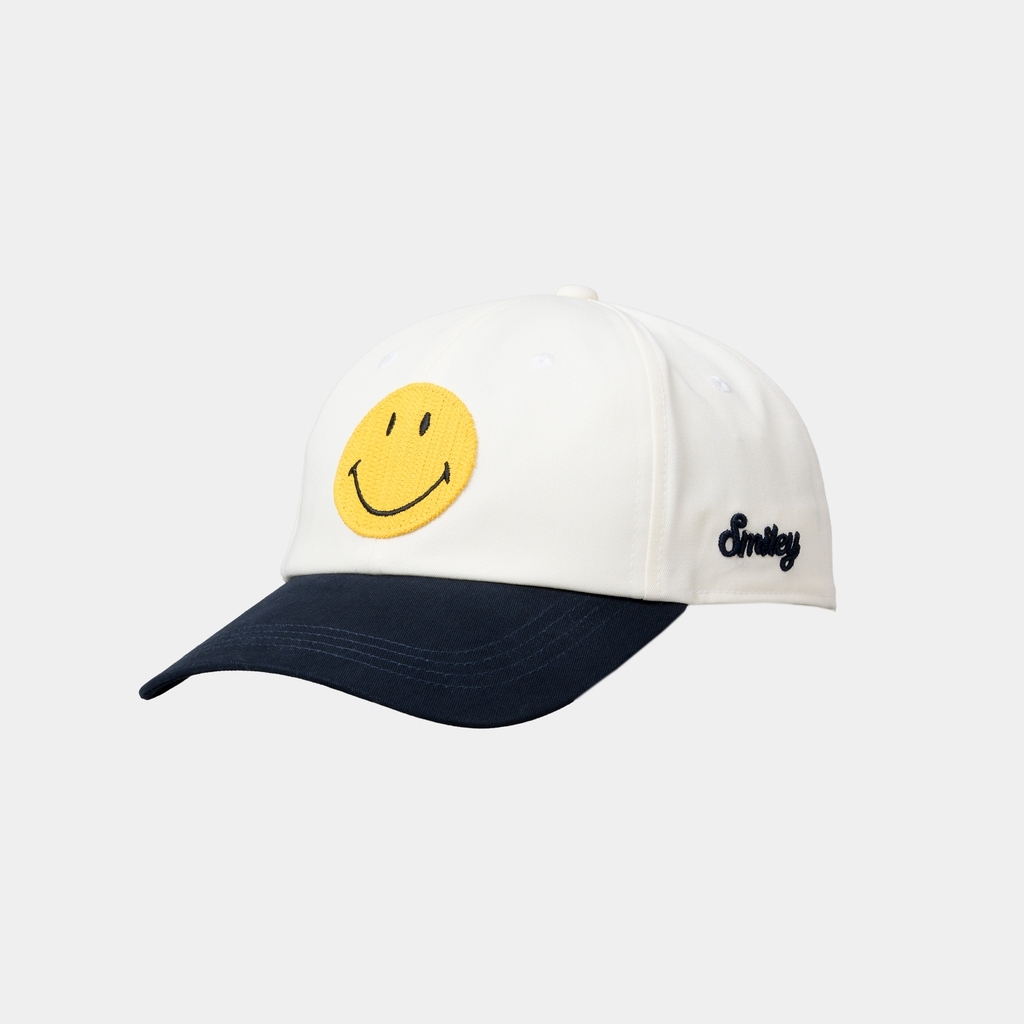 SMILEY قبعة Color Block — وجه أصفر — صورة 2