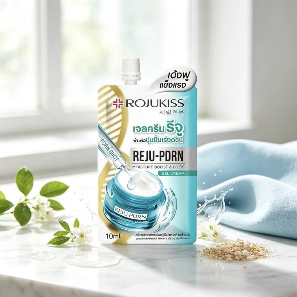 [ซอง] Rojukiss Reju-PDRN Moisture Boost Lock Gel Cream 10ml โรจูคิส รีจู-พีดีอาร์เอน มอยส์เจอร์ บูสต์ ล็อค เจล ครีม 10ml