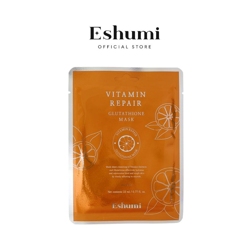 ESHUMI Vitamin Repair Glutathione Mask 23ML มาส์กกลูต้า + วิตามิน เติมความชุ่มชื้น ผิวดูสดใส