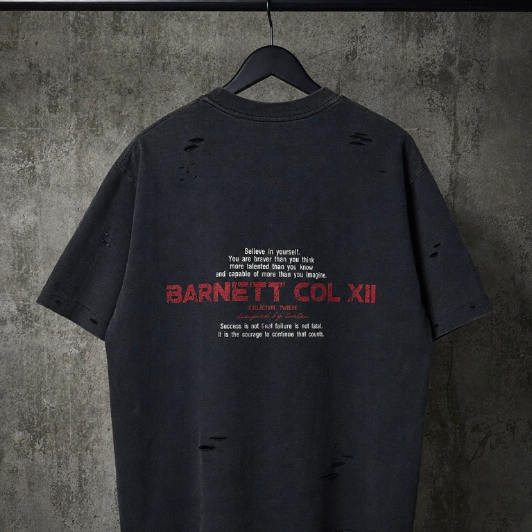 BARNETT A16 collection12 (แต่งขาด) โอเวอร์ไซส์ คอฟิต ผ้าเฟด วินเทจ ทรงสวย ผ้าหนา ใส่สบาย