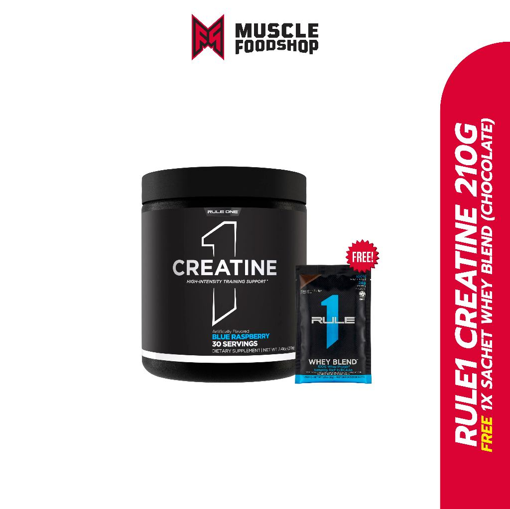 Rule1 Micronized Creatine - 210 กรัม / 30 Serving มี 2 รสชาติให้เลือก