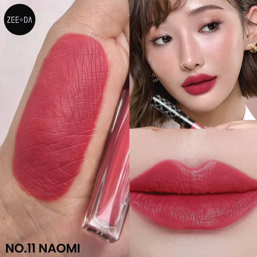 [11 Naomi ] ZEEDA SILKY COAT LIP MATTE (ลิปกันน้ำ, ไม่ติด mask)