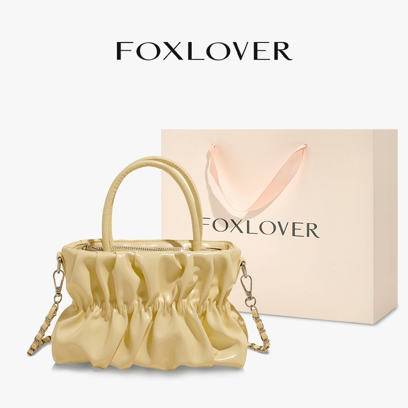FOXLOVER ผู้หญิงกระเป๋าสะพายข้าง สายไหล่แบบโซ่แฟชั่น อินเทรนด์และหลากหลาย ใส่ได้กับเสื้อผ้าทุกแบบ