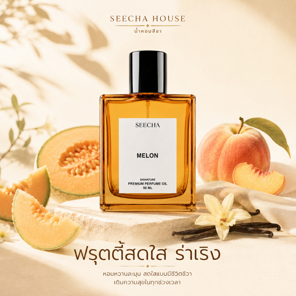 Seecha Oil Perfume ฟรุตตี้สดใส ร่าเริง น้ำหอมสีชา สีชาออยล์ ขนาด 50ml ติดทนนาน 6-8 ชม.