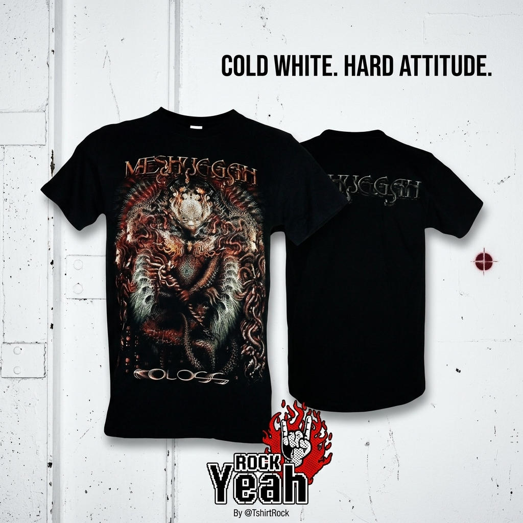 เสื้อวง MESHUGGAH ลาย เมชูก้า อัลบั้ม Koloss เมทัลสายลึก Album Art สีดำ MHH1251