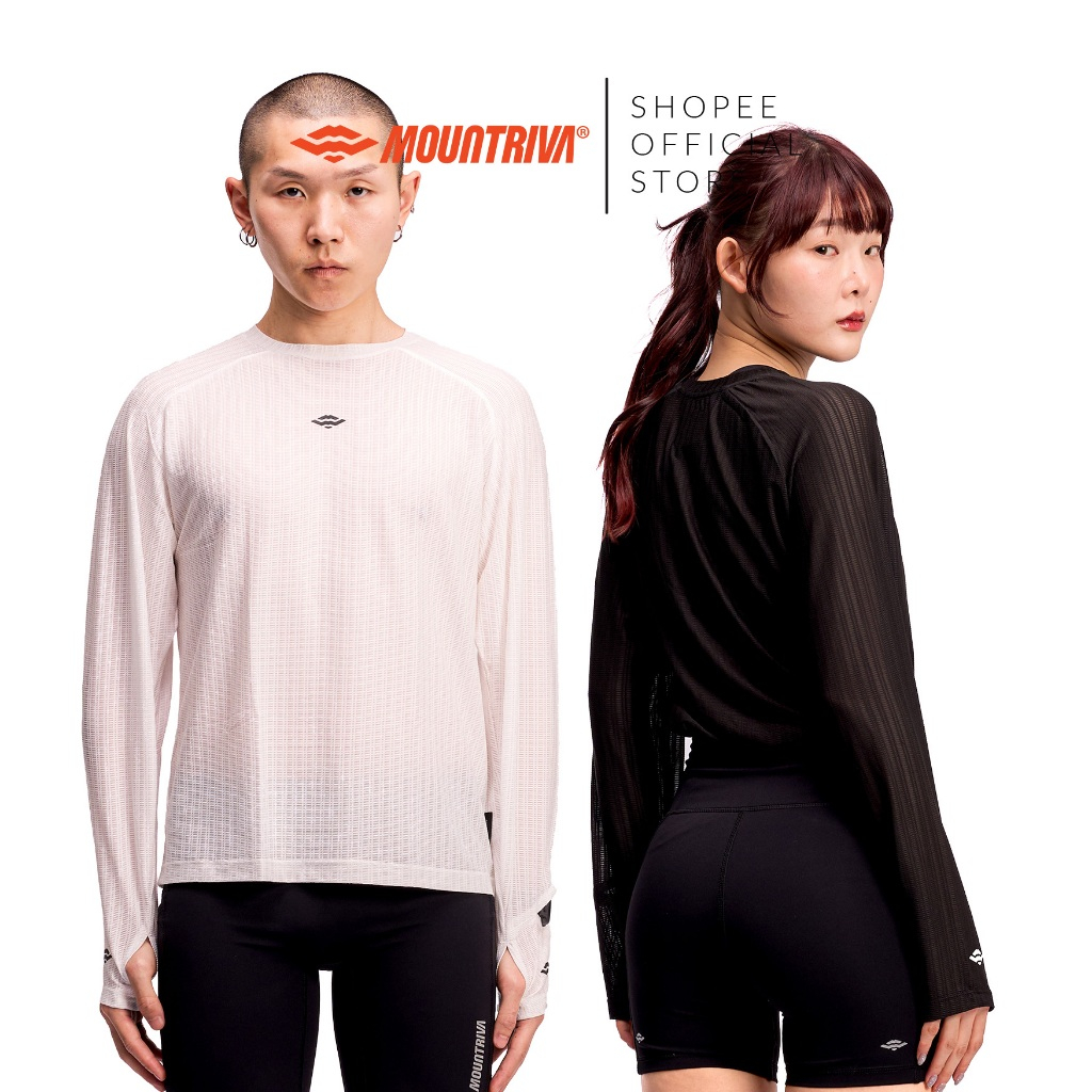 Mountriva MRX02 เสื้อวิ่งแขนยาว น้ำหนักเบา ระบายอากาศ สำหรับแข่งขัน