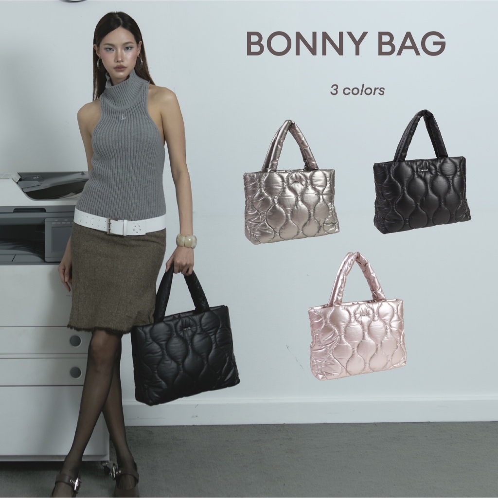 MUNIGA รุ่น "Bonny" กระเป๋าถือทรง Tote หนังนิ่ม น้ำหนักเบา ใส่โน๊ตบุ๊คได้  กระเป๋าใส่ไอแพด สินค้าขายดี สำหรับผู้หญิง