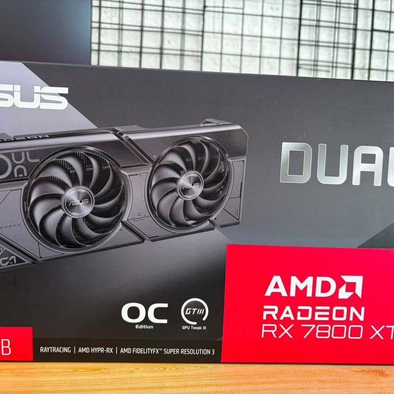 ASUS DUAL RX 7800XT 16GB มีกล่อง มีประกันศูนย์