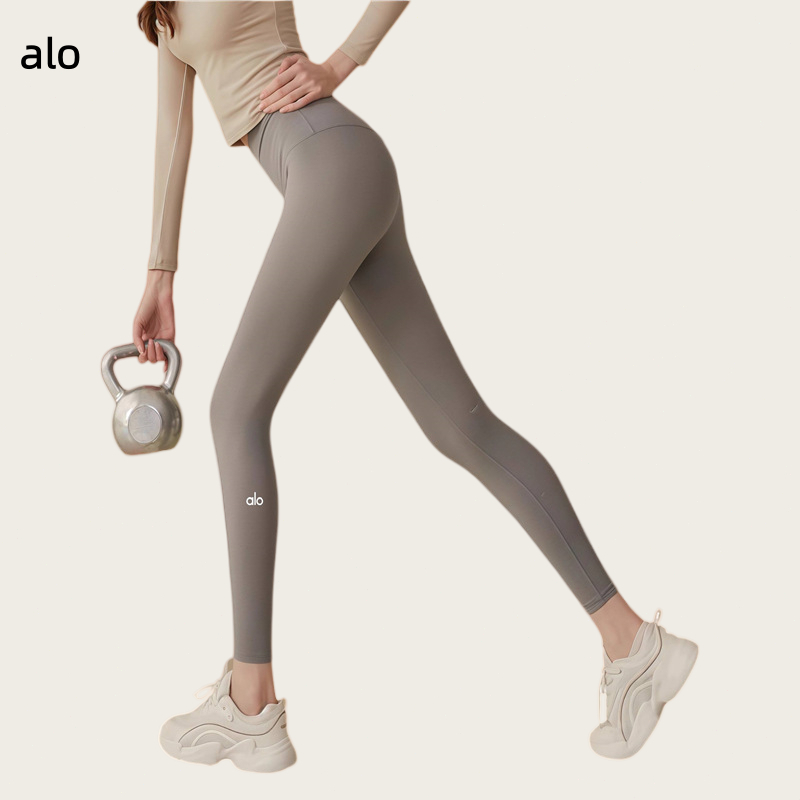 [100% Original] ALO Seamless high-waisted yoga pants with a peach-shaped buttock shape perfect for workouts and fitness