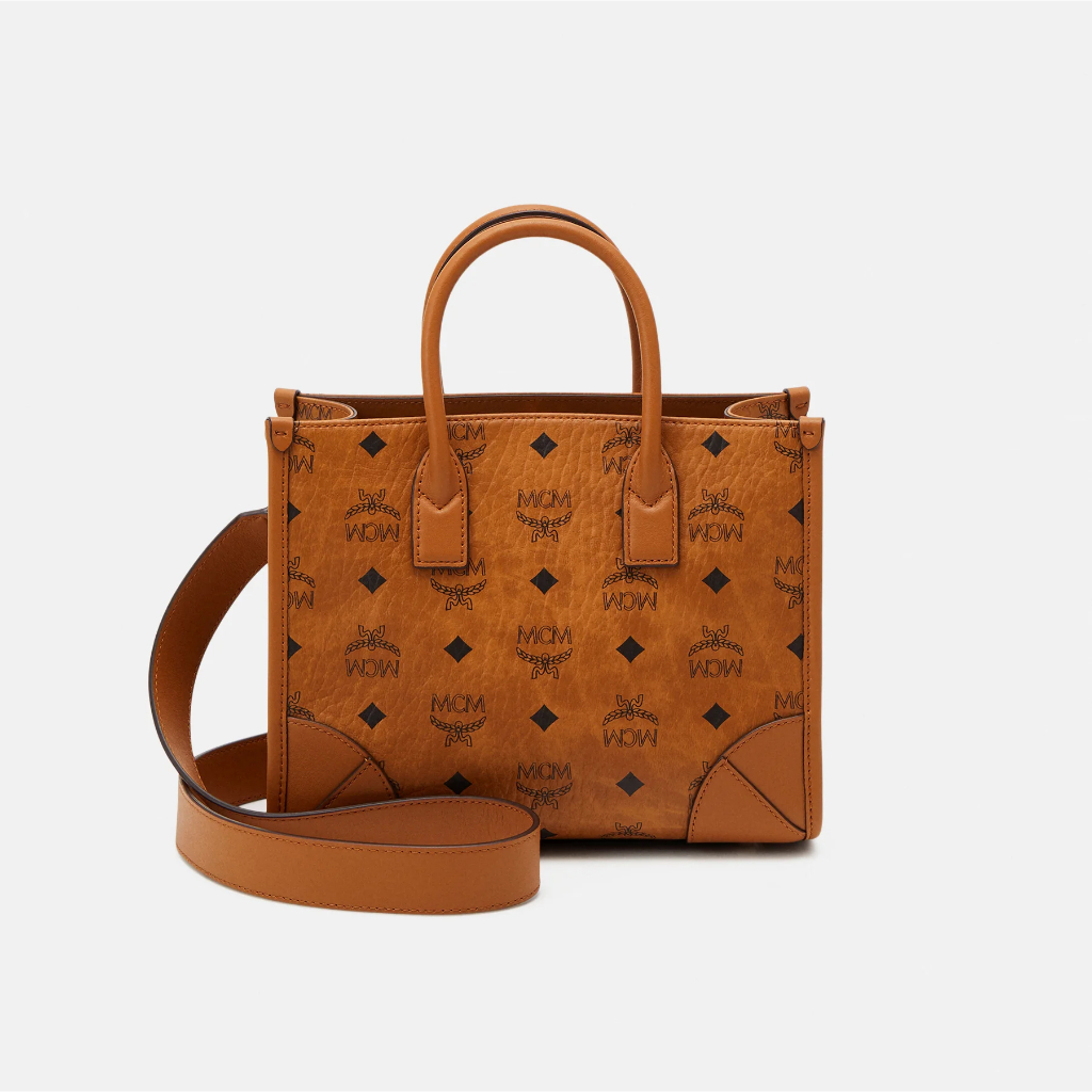 （ของแท้ %）MCM MUNCHEN TOTE SMALL - Tote bag กระเป๋าสะพาย
