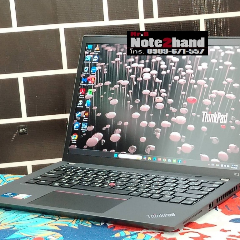 โน๊ตบุ๊คมือสอง LENOVO Core i7-1165G7 จอ13.3” IPS แรม16+NVMe512+การ์ดจอ Iris