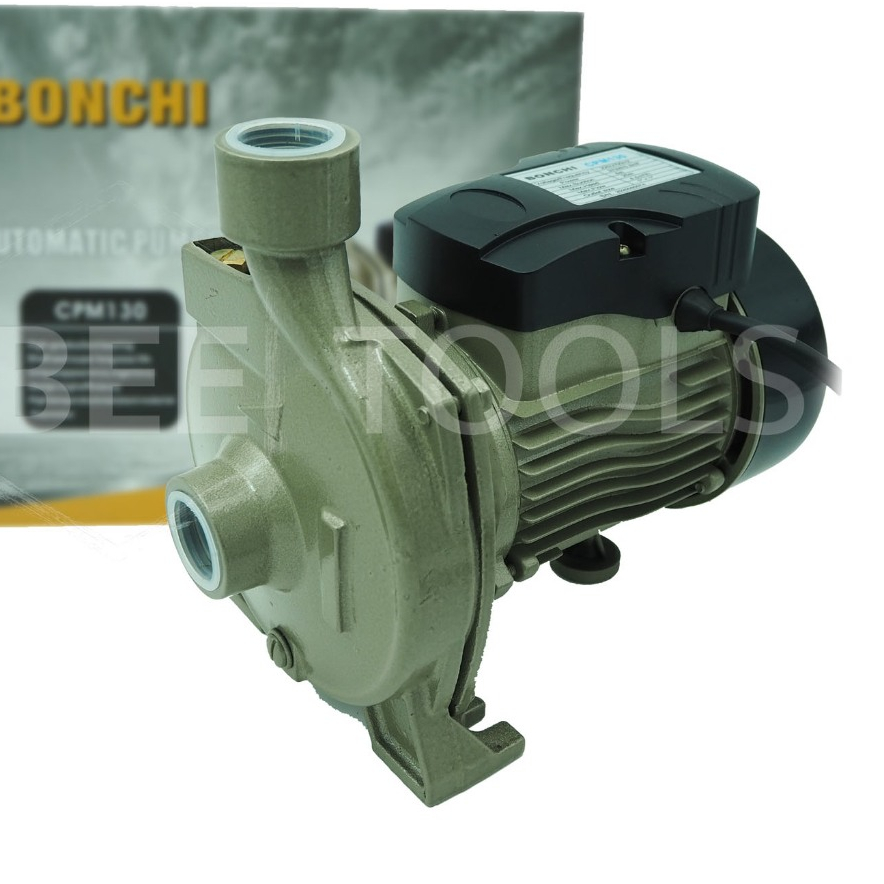 BONCHI ปั๊มน้ำ ปั๊มหอยโข่ง 370W รุ่นใหม่ CPM-130 ปั้มน้ำ ขนาด 1 นิ้ว คอล์ยทองเหลืองแท้ ทนทาน