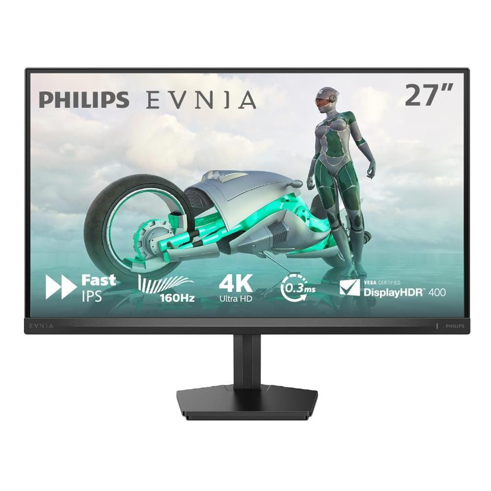 Philips Evnia 27M2N3800F 27" 4K UHD Gaming Monitor – 3840×2160, Fast IPS, Dual Mode 4K/320Hz FHD, 0.3ms, DisplayHDR 400