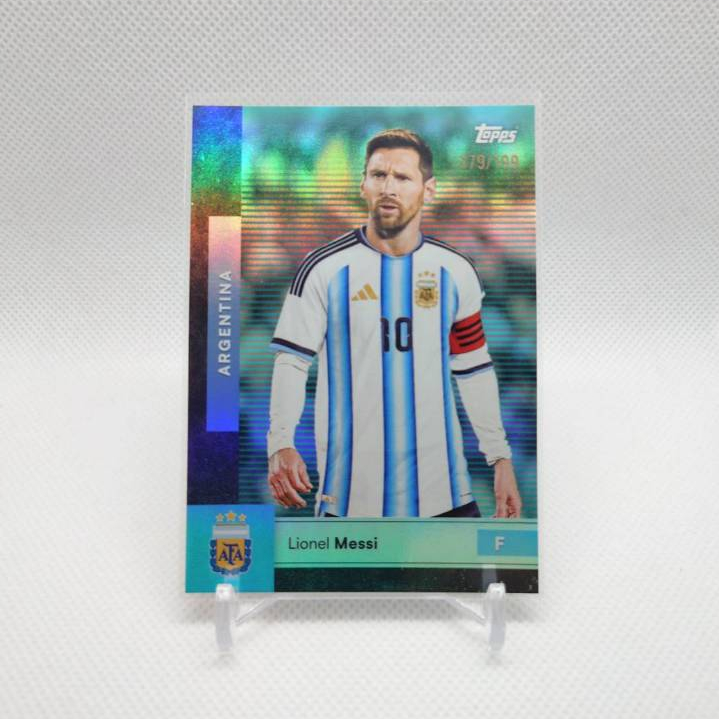 Topps Team Argentina Team Set - Lionel Messi - Argentina - Base - Aqua /199