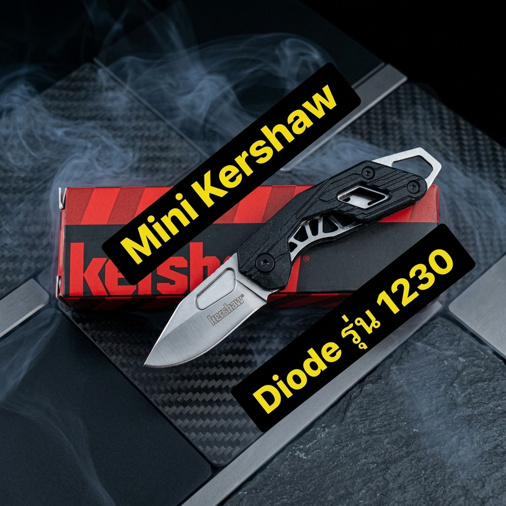 มีดพับ EDC มินิ เคอร์ชอว์ Kershaw Diode รุ่น 1230 Handle FRN Material 3Cr13Mov เข้าป่า ตั้งแคมป์ อเน