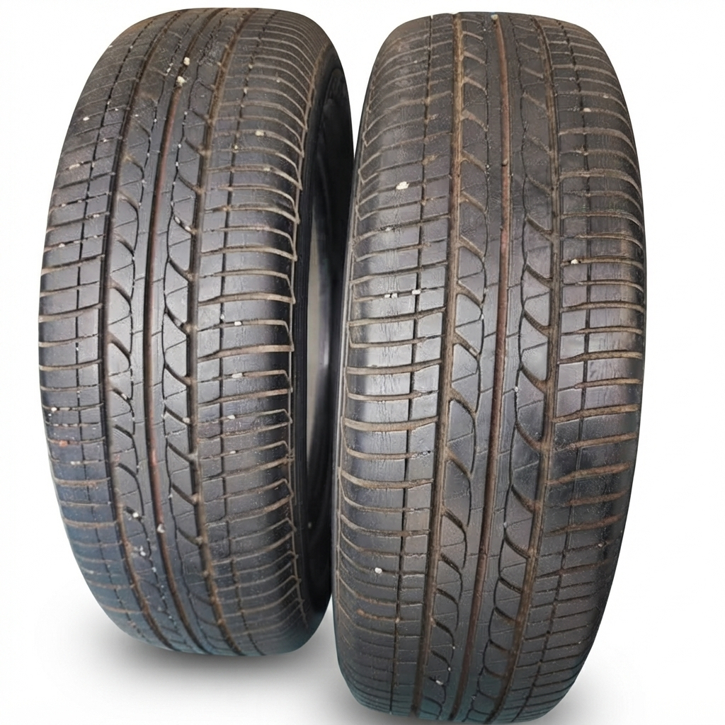 ยางเปอร์เซ็นต์ Bridgestone ขนาด 175 65 R15 ปี17 มีปะ ราคาเส้นละ 217 บาท