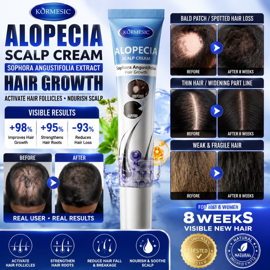 บำรุงล้ำลึก KORMESIC ครีมบำรุงหนังศีรษะ ดูแลรากผม Sophora Angustifolia เนื้อบางเบา 20g