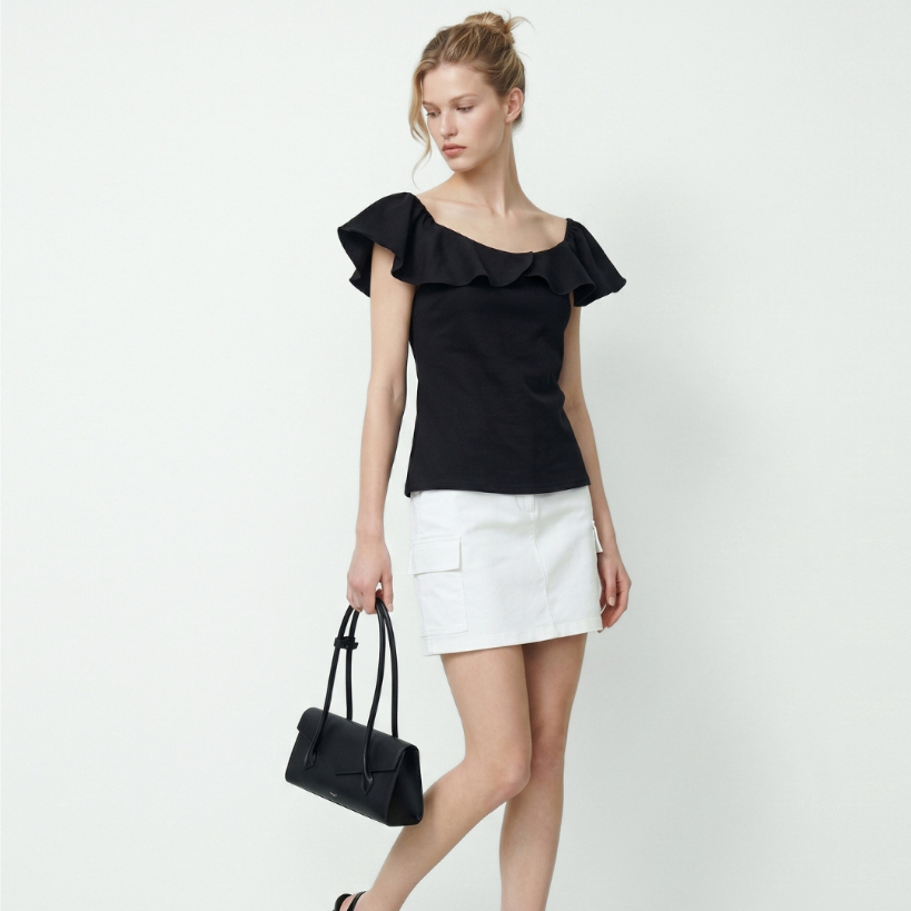 AMILA Blouse AM-B1459 Cotton วอยล์ แขนสั้น IGPU26-09 PCE1090