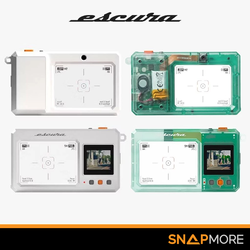 [ส่งด่วน] กล้องดิจิตอล Escura InstantSnap.novo - White / Crystal Mint InstantSnap