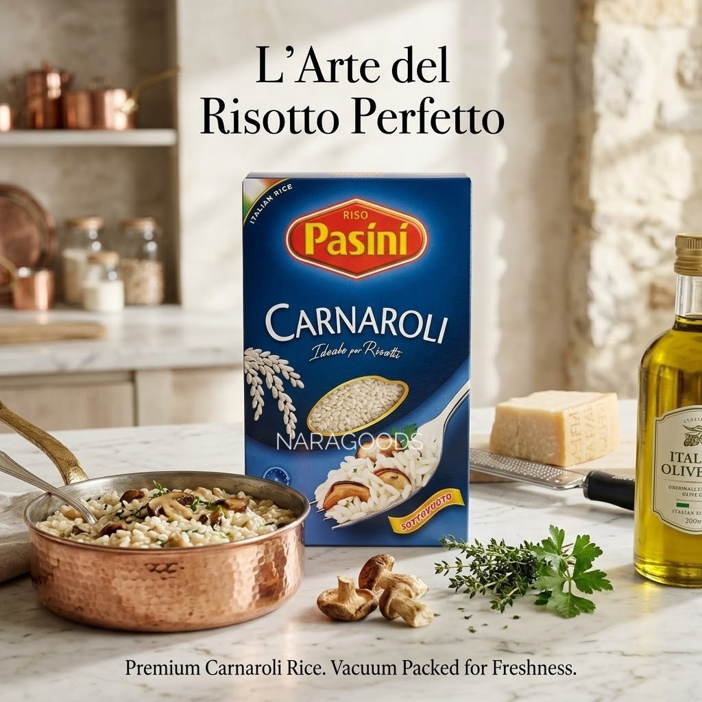 ข้าว RISOTTO RISO PASINI ข้าวคาร์นาโรรี่ CARNAROLI  1 KG.