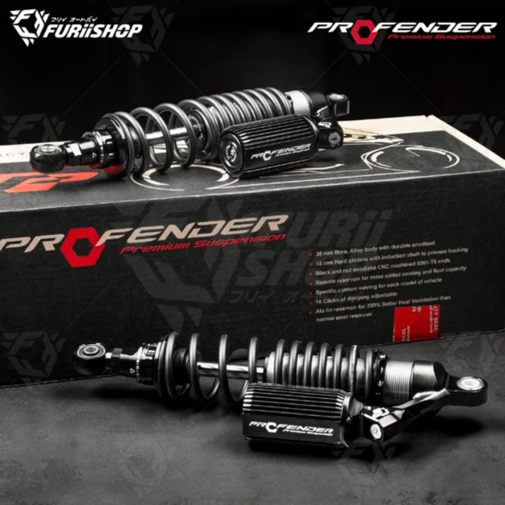 โช้คหลัง PROFENDER AIR PLUS HONDA FORZA 350 2018+ 430 - 445 / HONDA ADV 350 2022+ 445 - 430 [PMAP-HO