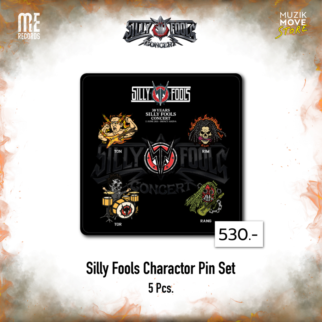 Silly Fools Character Pin Set 30th Silly Fools Concert