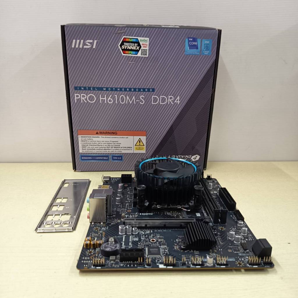 CPU  Core i5  12400F + M/B  MSI  PRO  H610M - S  DDR 4