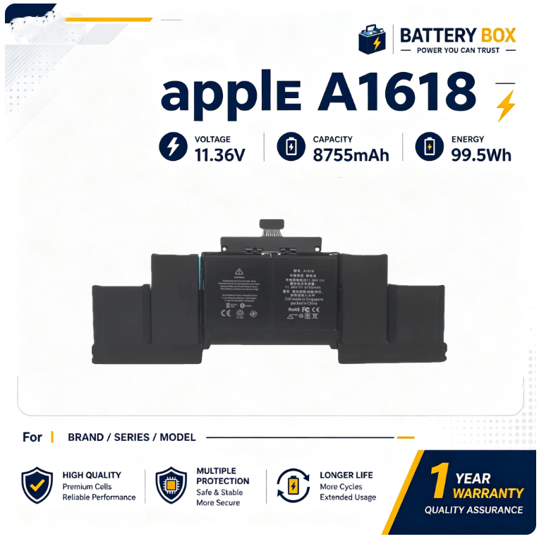 NEW Battery A1618 11.36V 99.5Wh for Macb Pro 15" Retina A1398 2015 MJLQ2LL/A / MJLT2LL/A