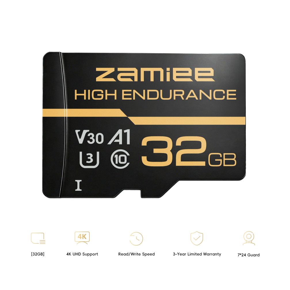 (32GB/64GB) เมมโมรี่การ์ด Zamiee High Endurance U3 V30 A1 สำหรับกล้องวงจรปิด Tapo / กล้องหน้ารถ ทนทานพิเศษ อ่าน 100MB/s