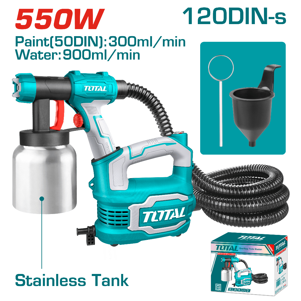 TOTAL กาพ่นสีไฟฟ้าHVLP 550w. #TT5006-2