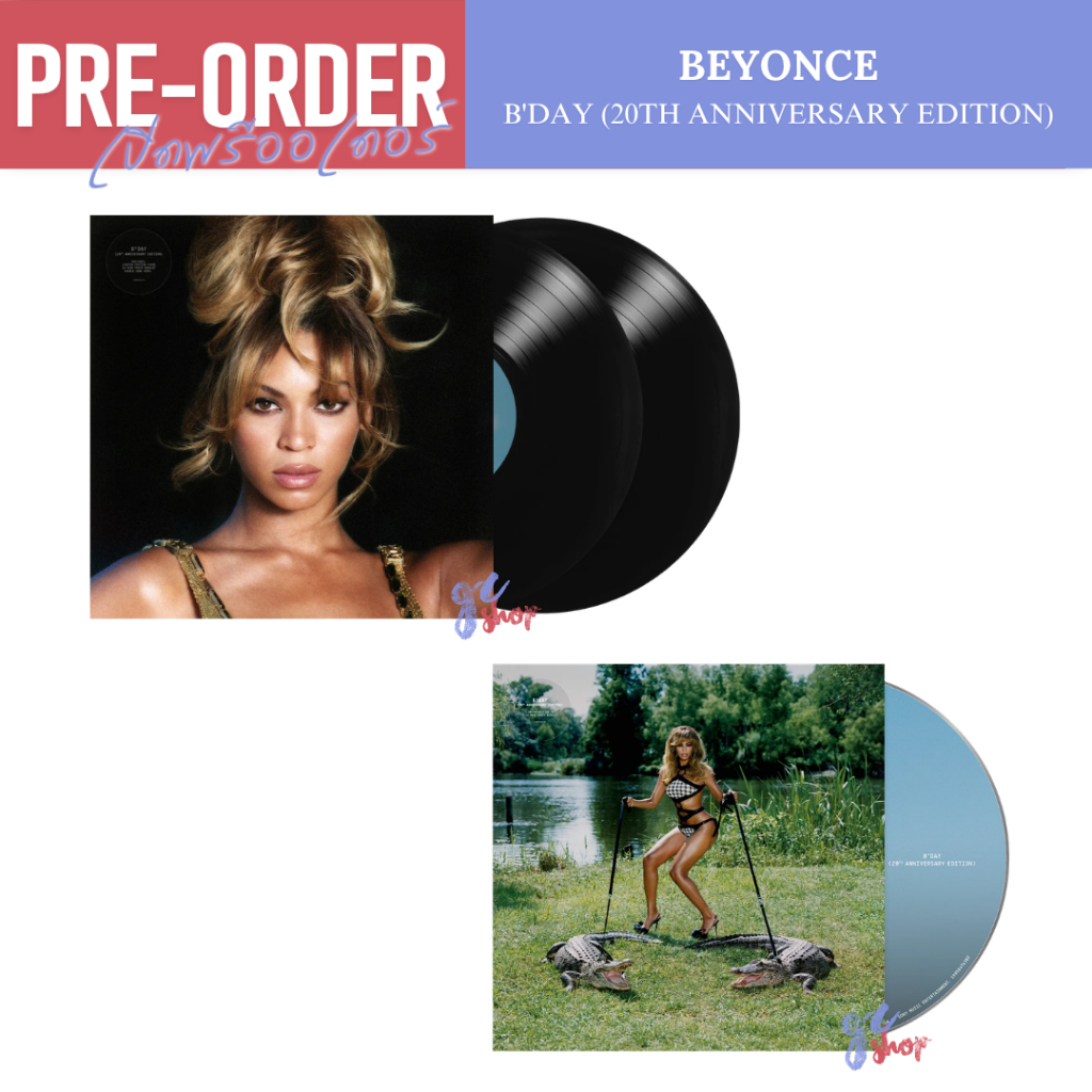 (Pre-Order) แผ่นเสียง Beyonce - B'DAY (20th Anniversary Edition) CD / ซีดี / Vinyl / LP