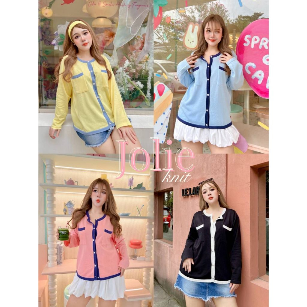 Jolie Knit เสื้อแขนยาวไหมพรม 4 สี