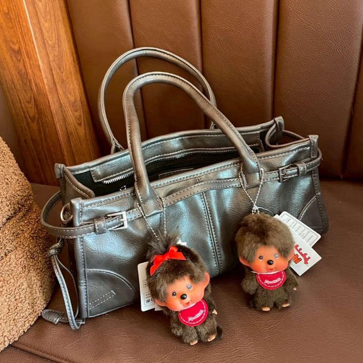 แท้ 100% Monchhichi Keychain Original Big Head SS keychain - พวงกุญแจมอนชิชิรุ่นหัวโต เบสิค ออริ