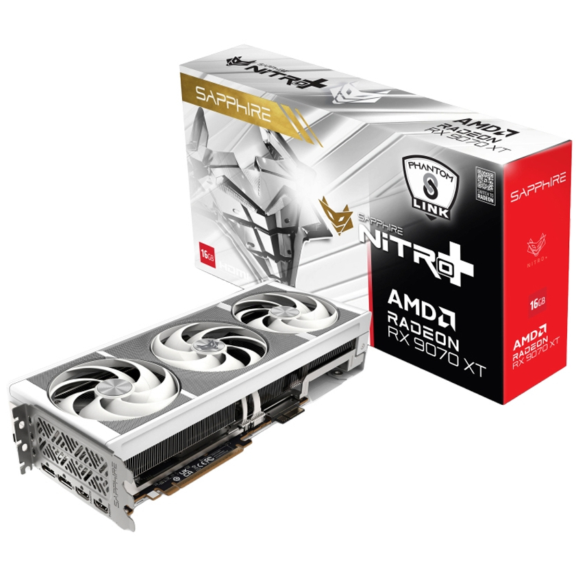 SAPPHIRE NITRO+ RX9070 XT GAMING OC 16GB GDDR6 PHANTOMLINK POLAR