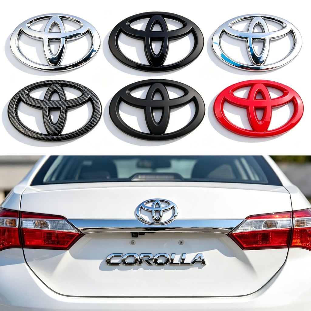 โลโก้ครอบทับโลโก้เดิมโตโยต้า ยาริสเอทีฟ ปี 2024 - 2025 TOYOTA YARIS ATIV sedan applied over the exis