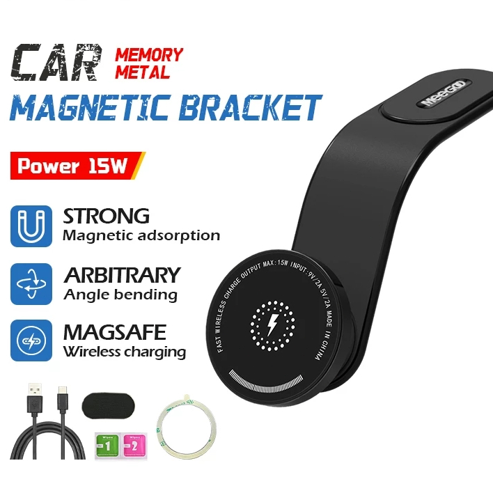 ที่วางโทรศัพท์มือถือในรถ macsafe ไร้สาย15W