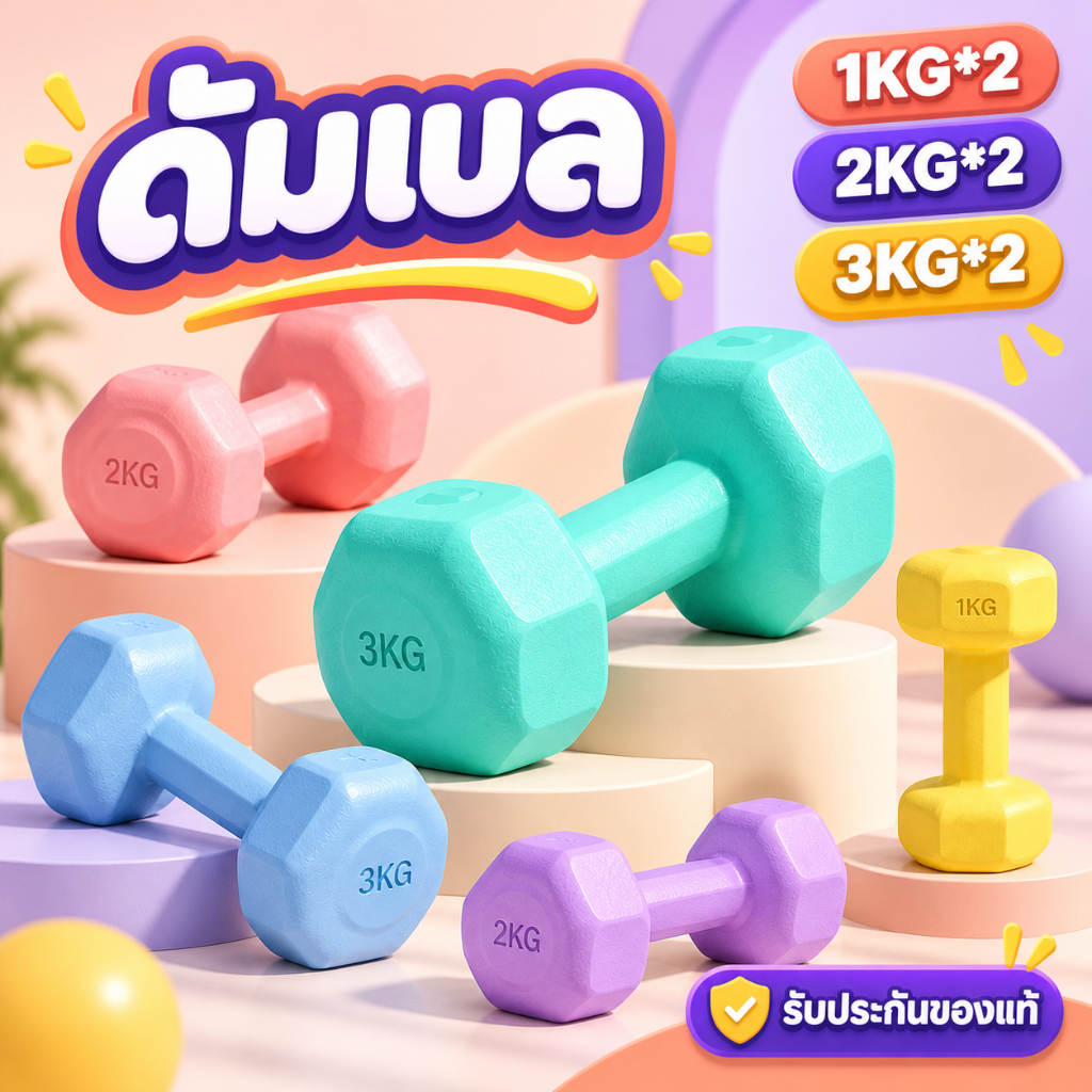 ดัมเบล 1kg 2kg 3kg 4kg 5kgผู้ชาย / ผู้หญิง ที่ยกน้ำหนัก ดัมเบลออกกำลังกาย 1kg/2kg/3kg/4kg/5kg dumbbe
