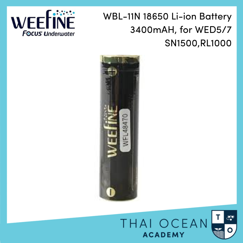 Weefine 18650  Lithium-Ion Battery ( 3400mAh )