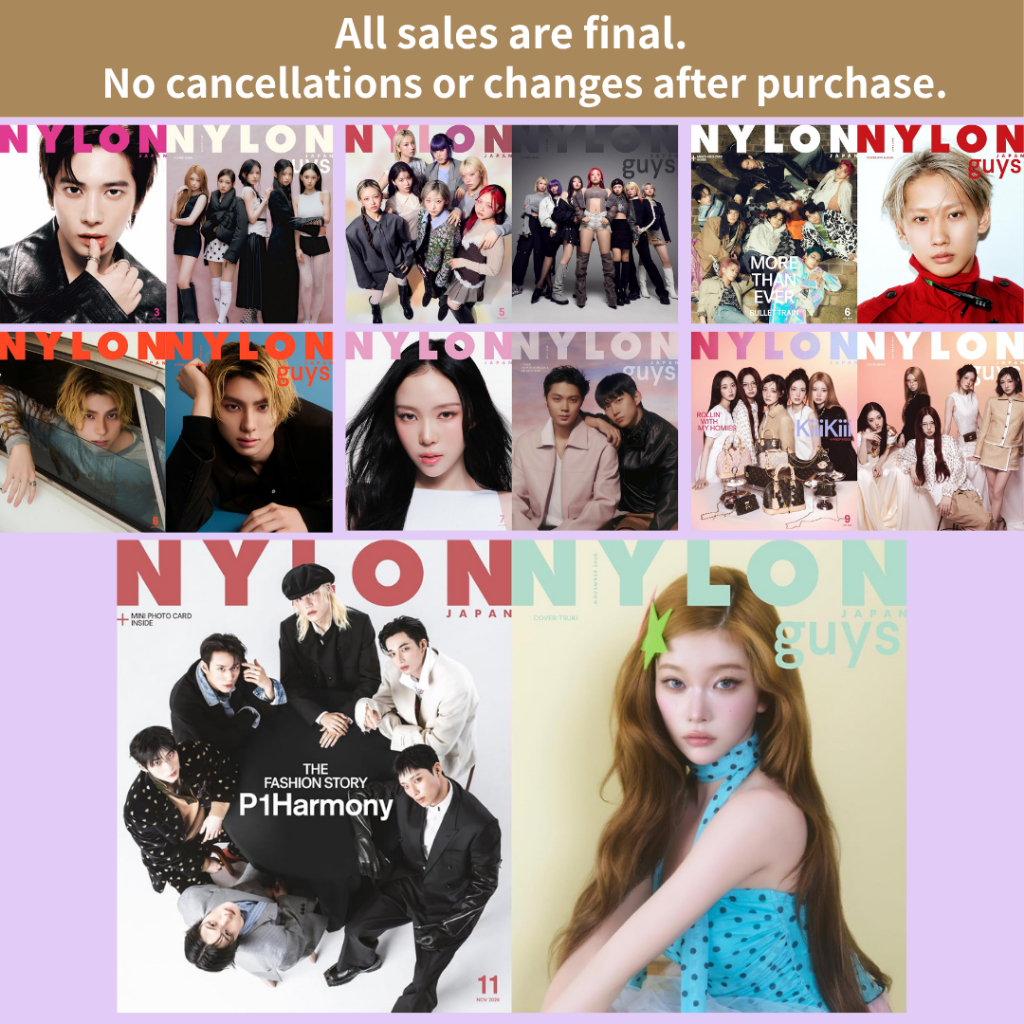 Brand-New NYLON JAPAN Magazine 2026 Selectable Covers TAEHYUN TXT KiiiKiii HANA Bullet Train Ryo Suz