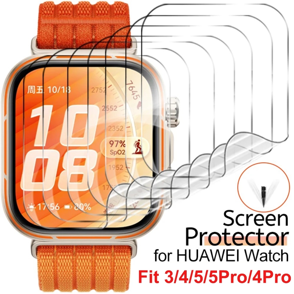 ฟิล์มกันรอยจอ 3D Hydrogel สำหรับ Huawei Watch Fit 5/Fit 5 Pro ยืดหยุ่น ชัดเจน ครอบคลุมเต็มจอ
