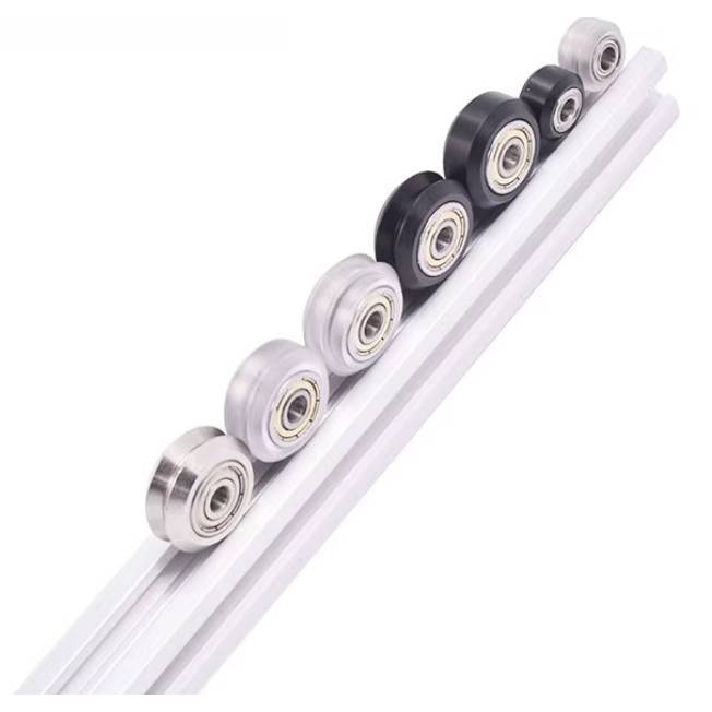 OT197 ชุดล้อเลื่อนรางอลูมิเนียม V-slot Aluminium Profile V-slot20mm *** ล้อเล็ก    - ราคาต่อ 1 ชุด 4