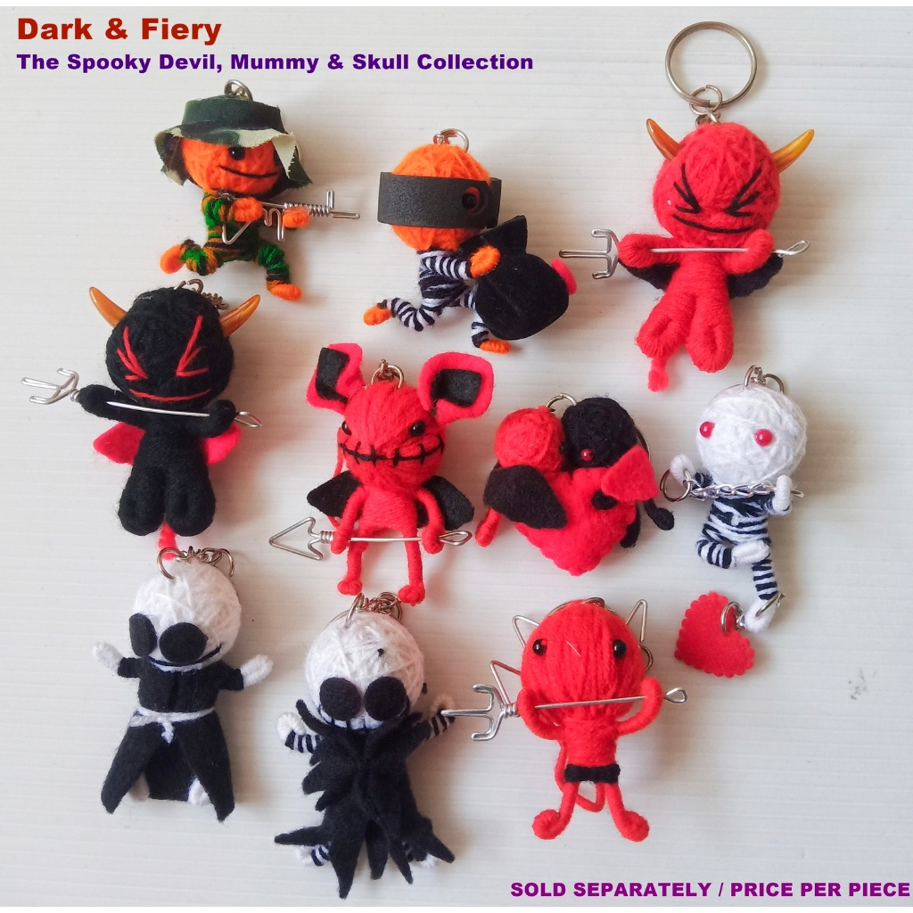 พวงกุญแจ ตุ๊กตาวูดู Unique Voodoo Doll Keychain – Handmade with Love for Bags and Keys #7