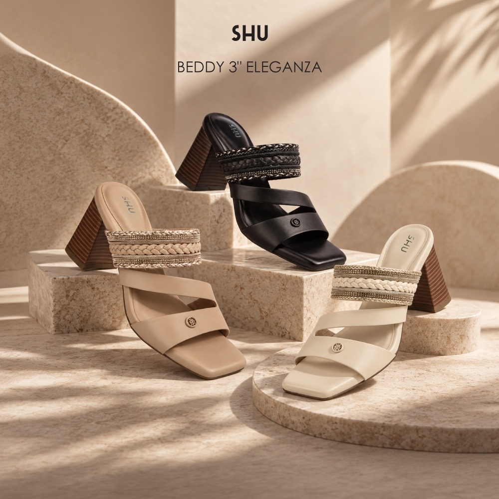 SHU BEDDY 3" ELEGANZA  รองเท้าส้นสูง