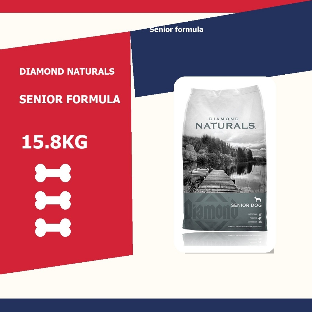 Senior formula Dry Dog Food 15.8kg Diamond Naturals