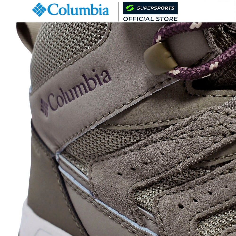 COLUMBIA حذاء مشي جبلي نسائي Strata Trail Mid مقاوم للماء عريض — صورة 6