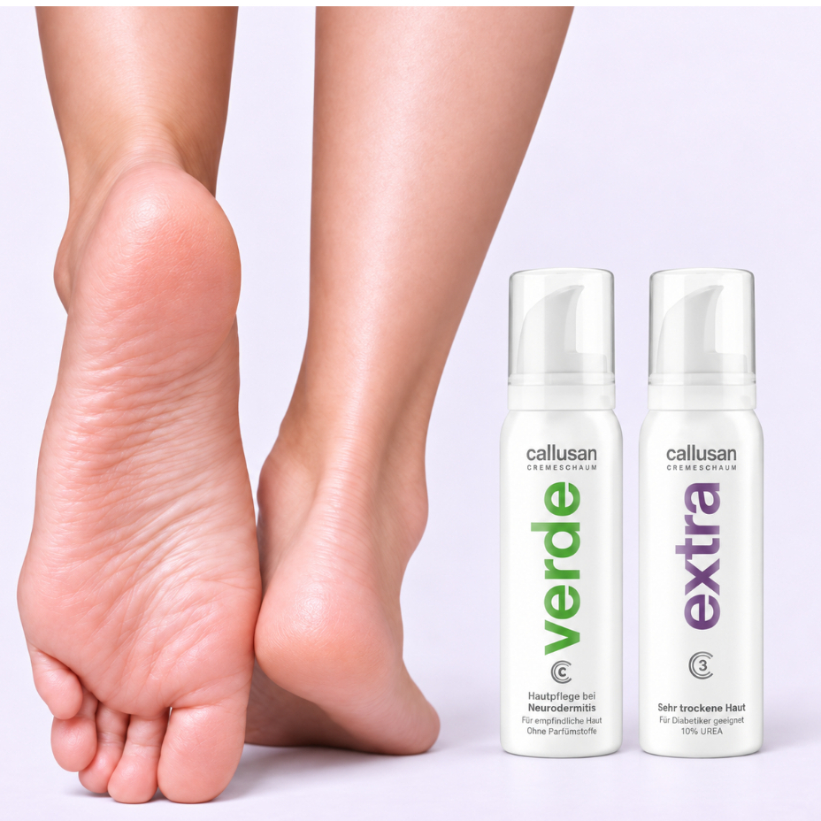 Callusan Extra 40 ml โฟมบำรุงเท้า ยูเรีย10% ป้องกันส้นเท้าแตก ผู้ป่วยเบาหวานใช้ได้
