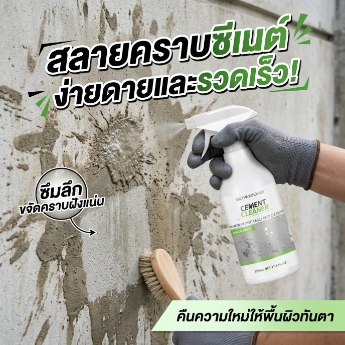 เช็ดเดียวเหมือนใหม่✨น้ำยาล้างคราบปูน น้ำยาขจัดคราบปูน 500ml ไม่กัดพื้นผิว ให้ไร้คราบ